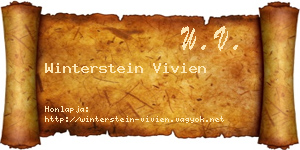 Winterstein Vivien névjegykártya